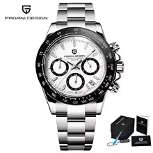 שעון PAGANI DESIGN 1664 | לוח מטאוריט | ספיר | כרונוגרף | יוקרה לגבר
