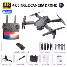 רחפן מיני E88 4K HD עם מצלמה WiFi FPV | מתקפל | שלט מרחוק