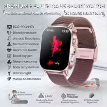 שעון חכם לנשים דגם 2026 | מסך AMOLED 2.0" | ECG | דופק | שיחות BT