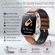 שעון חכם לנשים דגם 2026 | מסך AMOLED 2.0" | ECG | דופק | שיחות BT