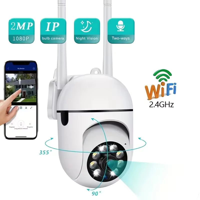 מצלמת אבטחה WiFi 8MP | PTZ 360° | ראיית לילה צבעונית