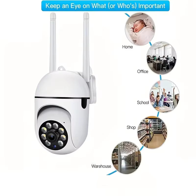 מצלמת אבטחה WiFi 8MP | PTZ 360° | ראיית לילה צבעונית