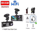 מצלמת רכב 1080P WiFi | Dash Cam קדמית ואחורית עם ראיית לילה