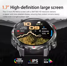 T-Rex 3 Ultra Military | שעון חכם לגברים עם GPS, AMOLED ופנס LED