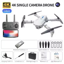 רחפן מיני E88 4K HD עם מצלמה WiFi FPV | מתקפל | שלט מרחוק