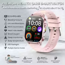 שעון חכם לנשים דגם 2026 | מסך AMOLED 2.0" | ECG | דופק | שיחות BT