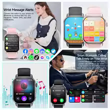 שעון חכם לנשים דגם 2026 | מסך AMOLED 2.0" | ECG | דופק | שיחות BT