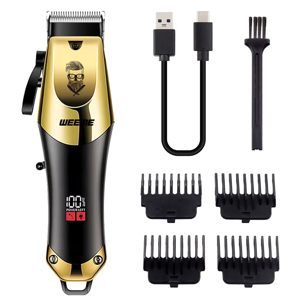 מכונת תספורת זקן T9 וינטג'’ | נטענת USB | לגברים