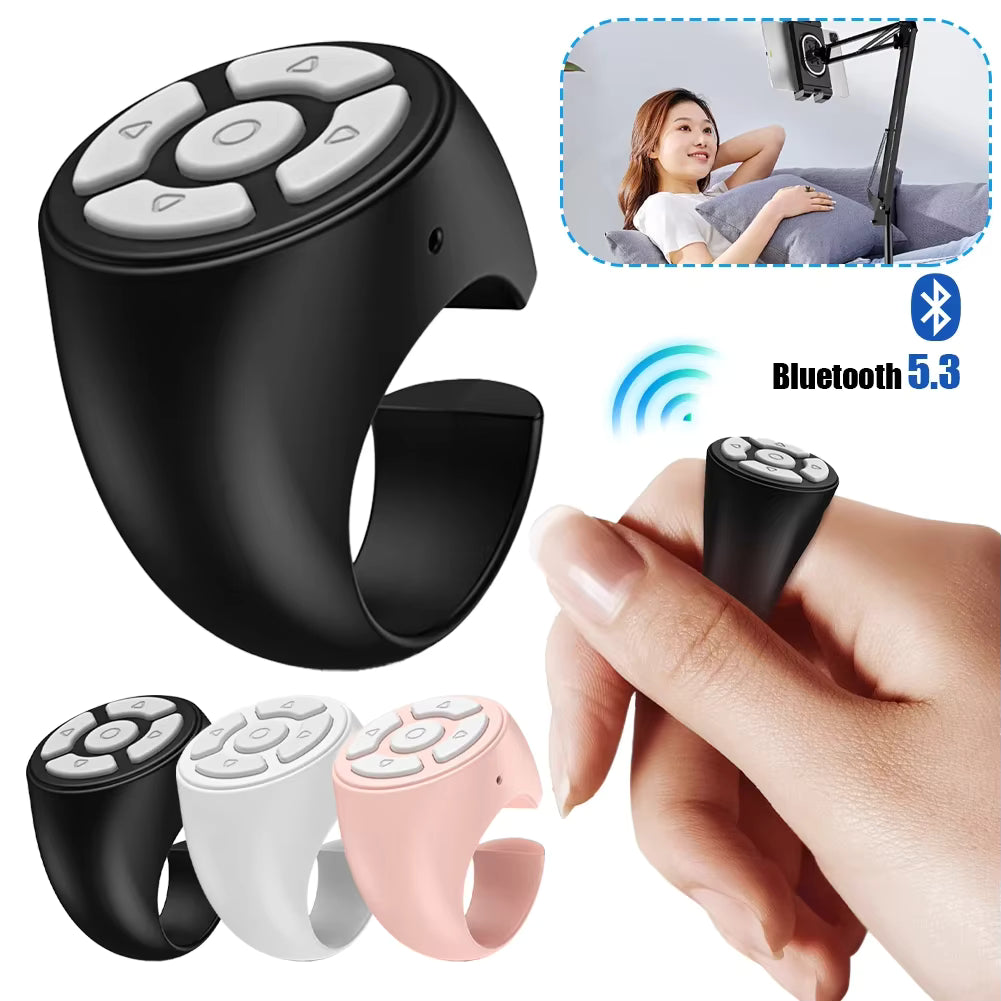 שלט Bluetooth Ring Roller – שלט אלחוטי לטלפון לגלילה וצילום