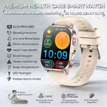 שעון חכם לנשים דגם 2026 | מסך AMOLED 2.0" | ECG | דופק | שיחות BT