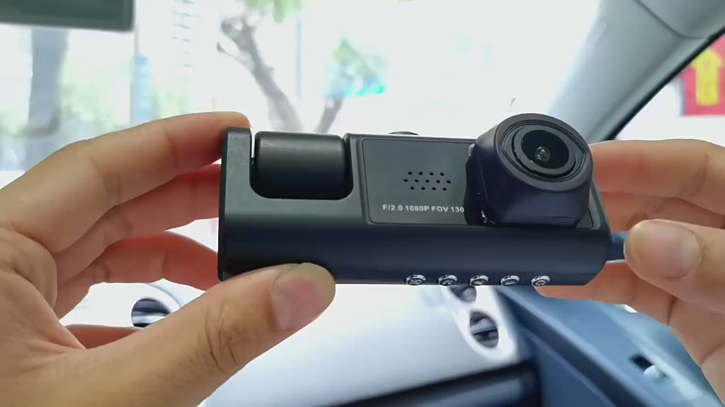 מצלמת רכב 1080P WiFi | Dash Cam קדמית ואחורית עם ראיית לילה