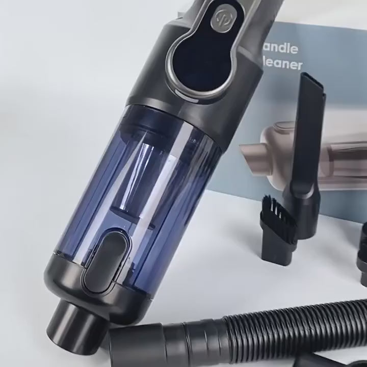 שואב אבק אלחוטי לרכב 17000Pa – רטוב/יבש, סוללה 6000mAh